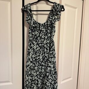 Black & white floral dress